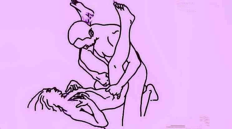 couple doing stimulation sex position