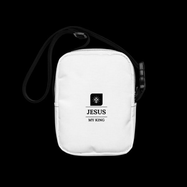 Utility crossbody bag with Jeus my King logo