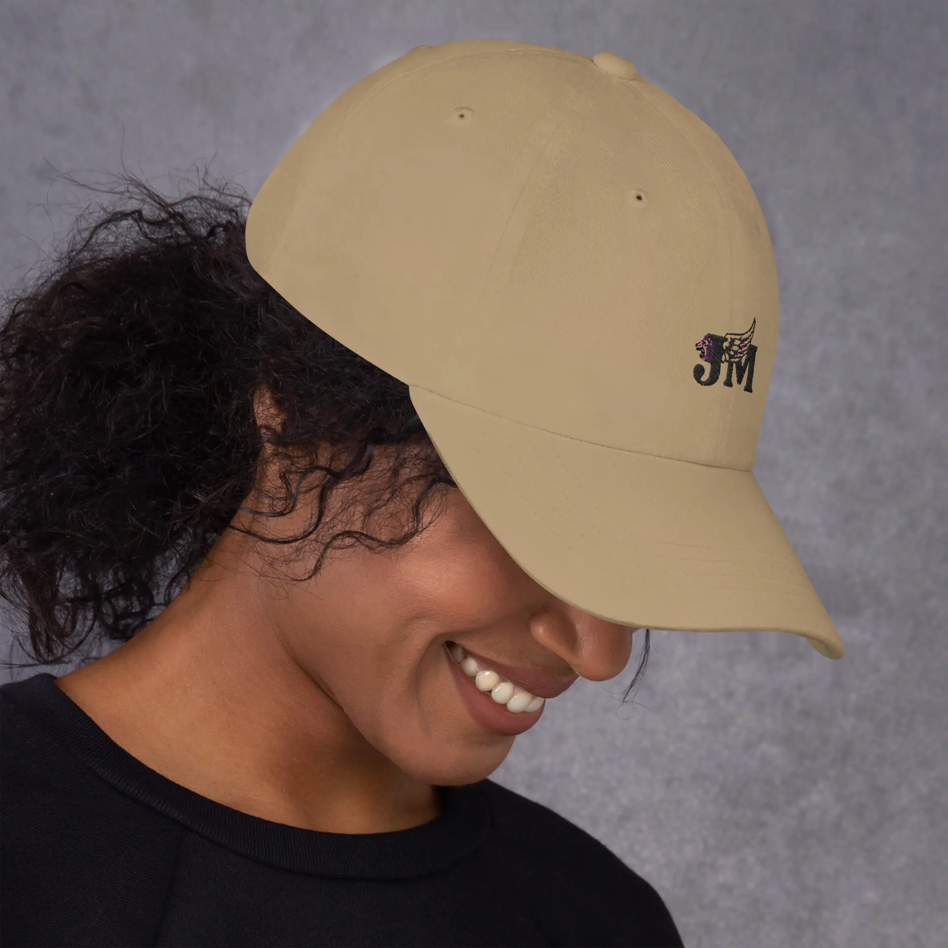 Dad hat with black logo 3 Dad hat with black logo - Image 3