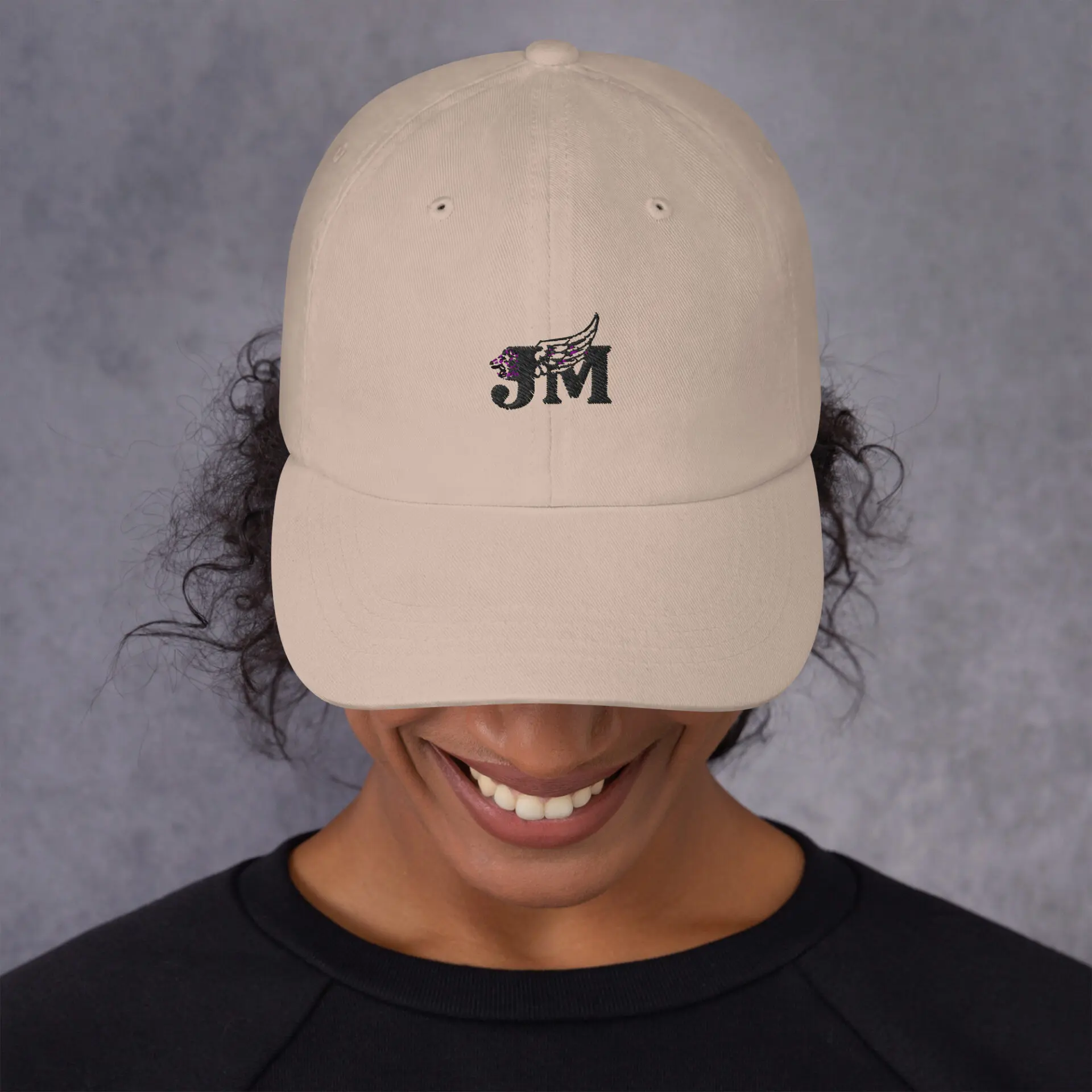 Dad hat with black logo 4 Dad hat with black logo - Image 4