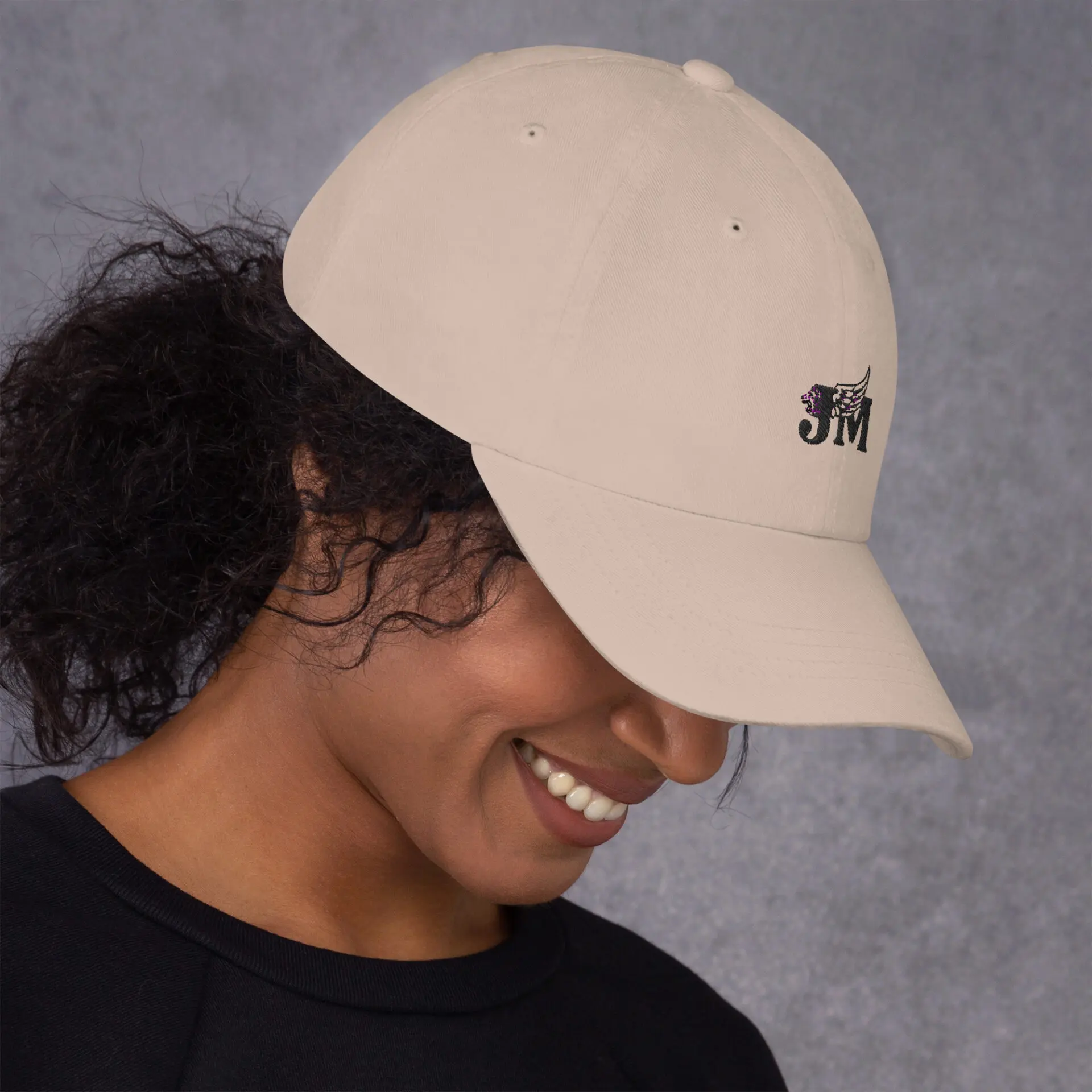 Dad hat with black logo 6 Dad hat with black logo - Image 6