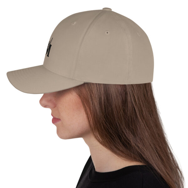 Structured Twill Cap White and Khaki