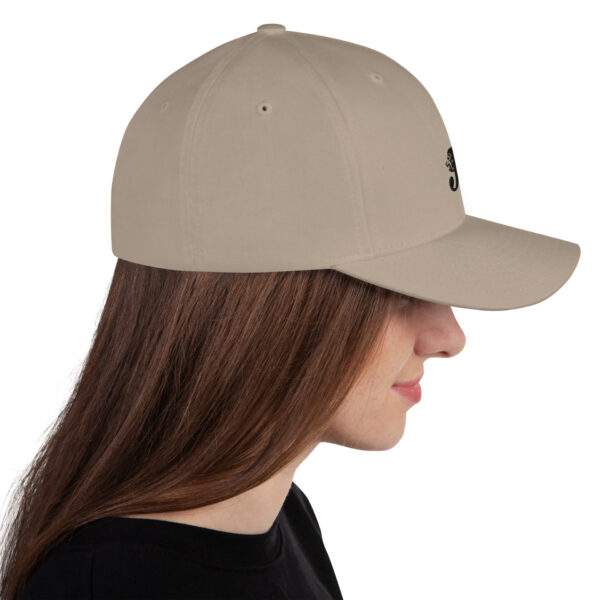 Structured Twill Cap White and Khaki