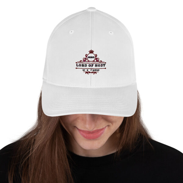 white Structured Twill Cap with Lord of Host Logo