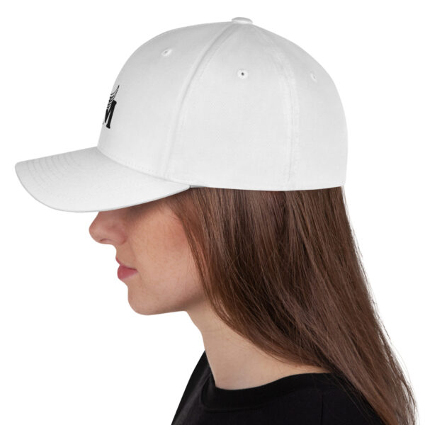 Structured Twill Cap White and Khaki