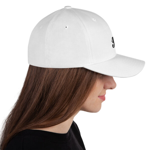 Structured Twill Cap White and Khaki