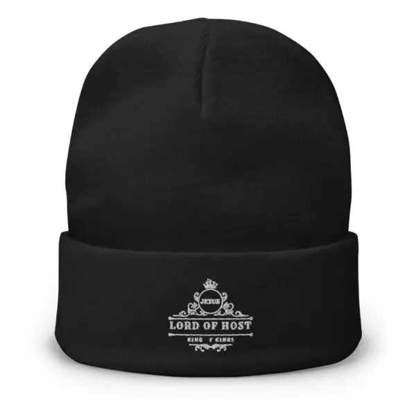 Embroidered Beanie with a Lord of Host logo