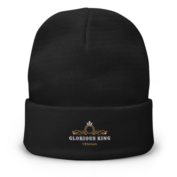 Embroidered Beanie with a Glorious King logo