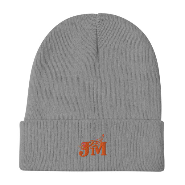 Embroidered Beanie with Orange logo