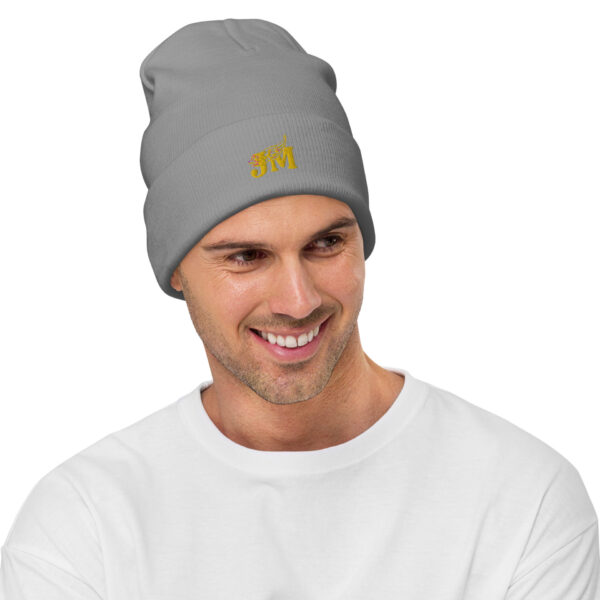 Embroidered Beanie with Yellow logo