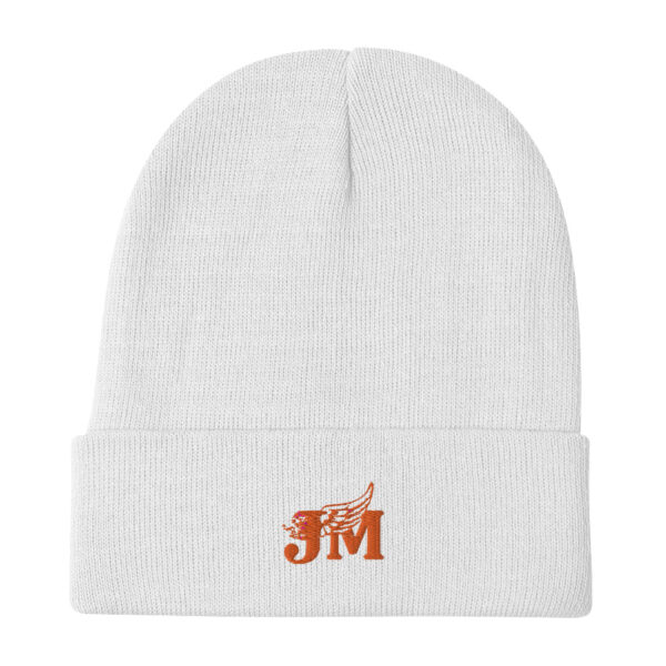 Embroidered Beanie with Orange logo