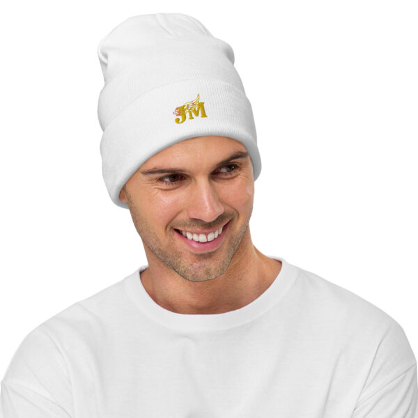 Embroidered Beanie with Yellow logo