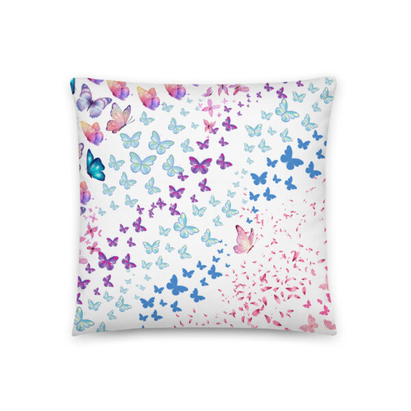 Pillow with butterfly art