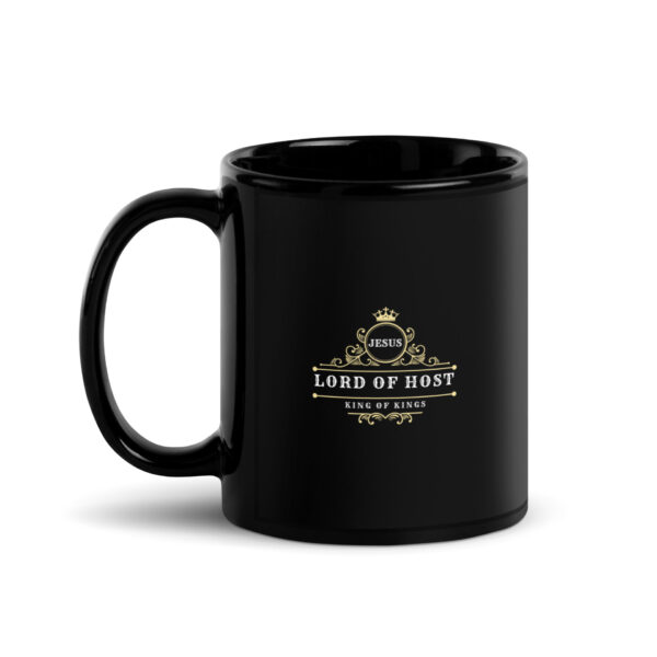 Black Glossy Mug - Glorious King logo