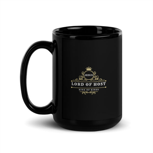 Black Glossy Mug - Glorious King logo