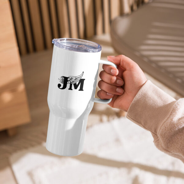 Travel mug with a handle - JM logo