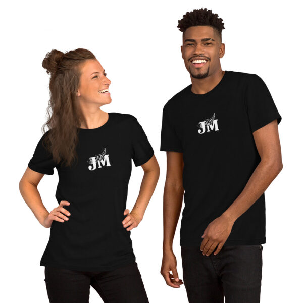 Dark Colored Unisex t-shirt with JM logo