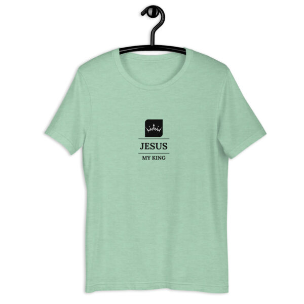 Unisex t-shirt with a Jesus my King Crown logo