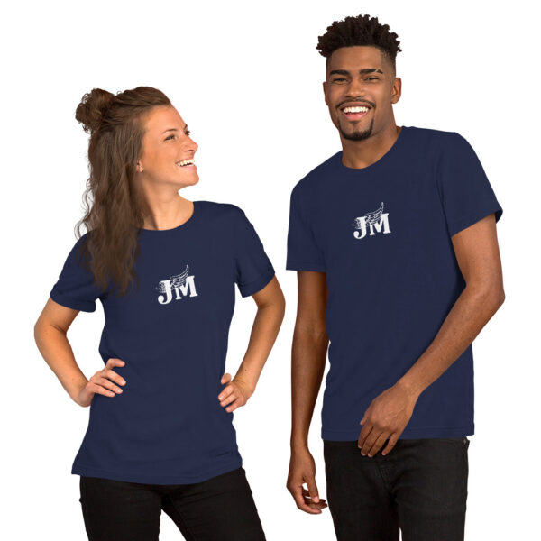 Dark Colored Unisex t-shirt with JM logo