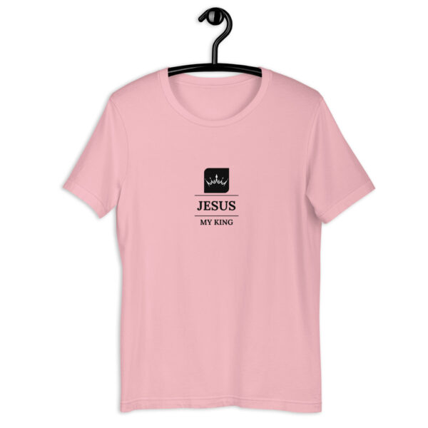 Unisex t-shirt with a Jesus my King Crown logo