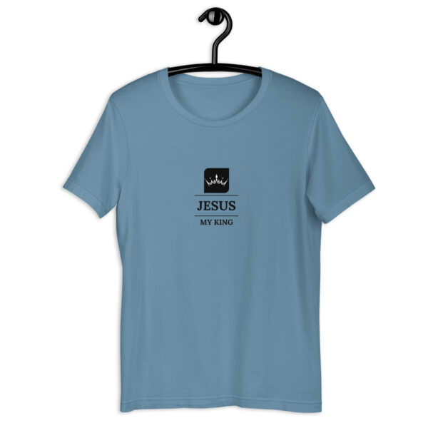 Unisex t-shirt with a Jesus my King Crown logo