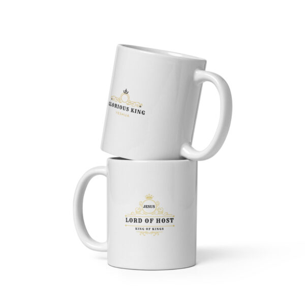 White glossy mug - Lord of Host logo