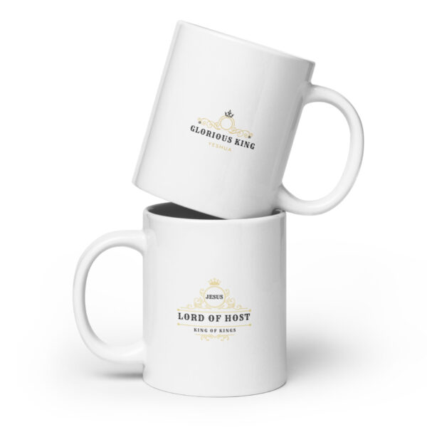 White glossy mug - Lord of Host logo